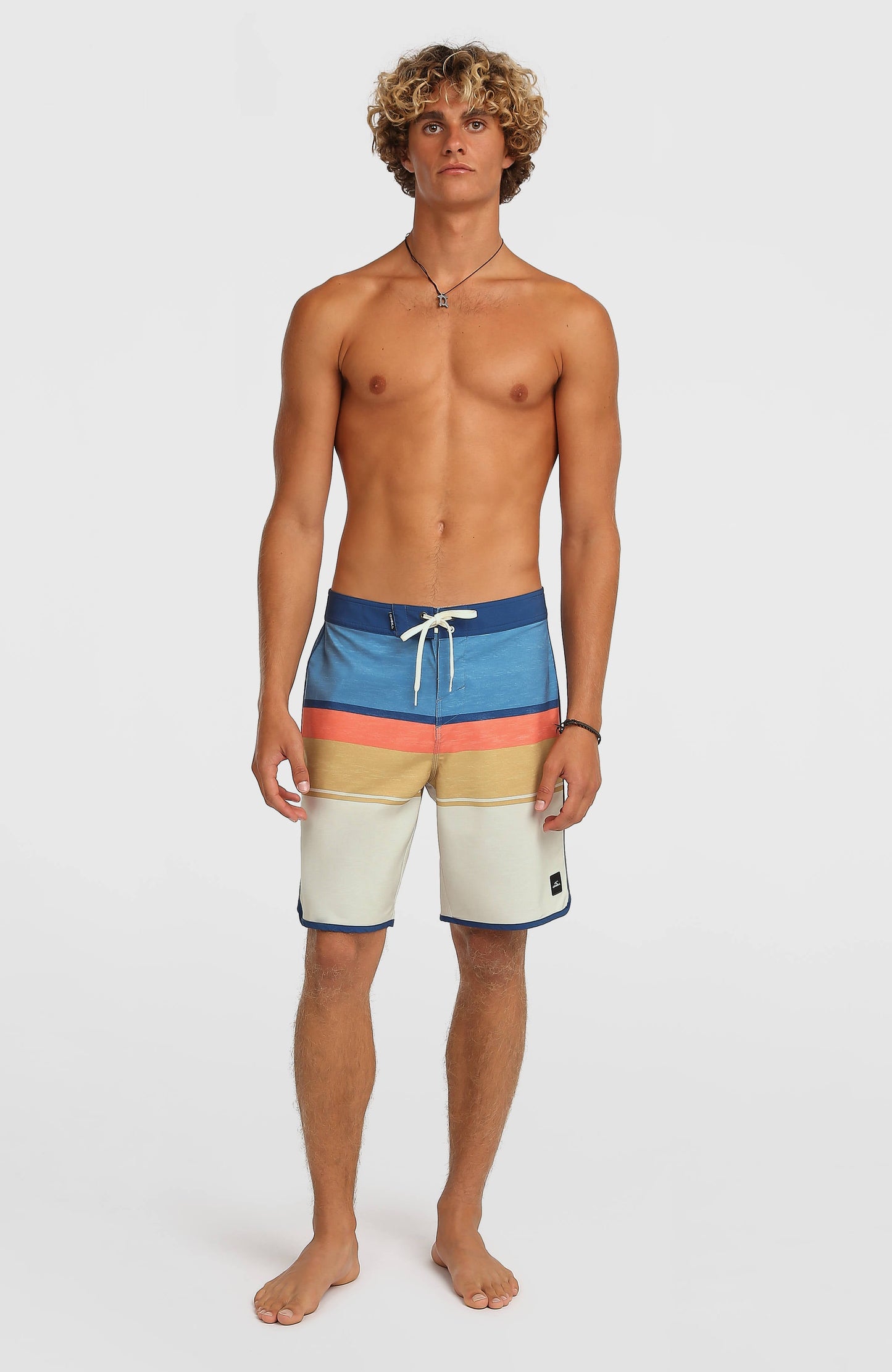 Lennox Scallop 19'' Boardshorts Men Light Khaki Lennox Scallop