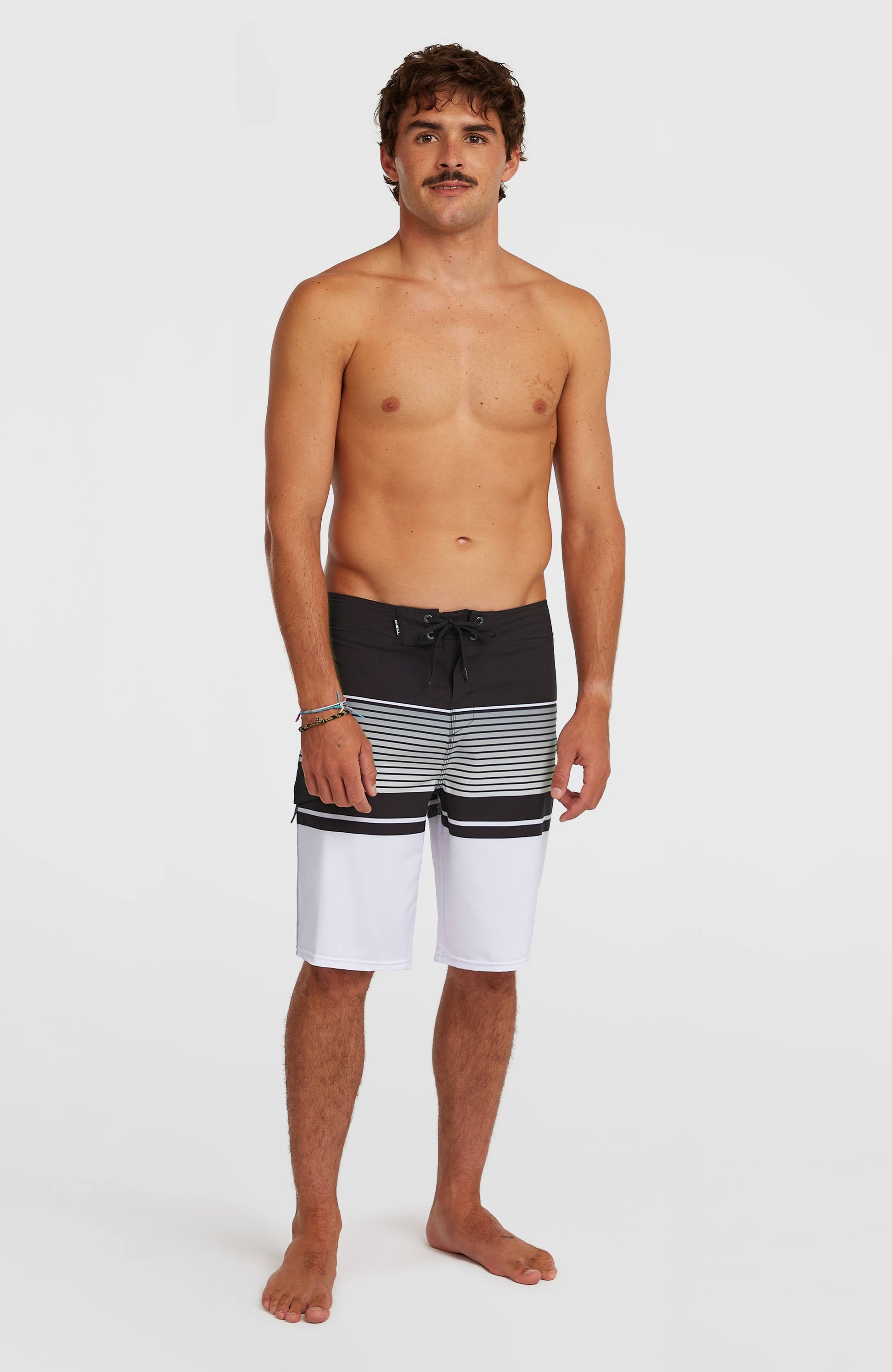 Lennox Stripe 21'' Boardshorts Men White Lennox Stripe