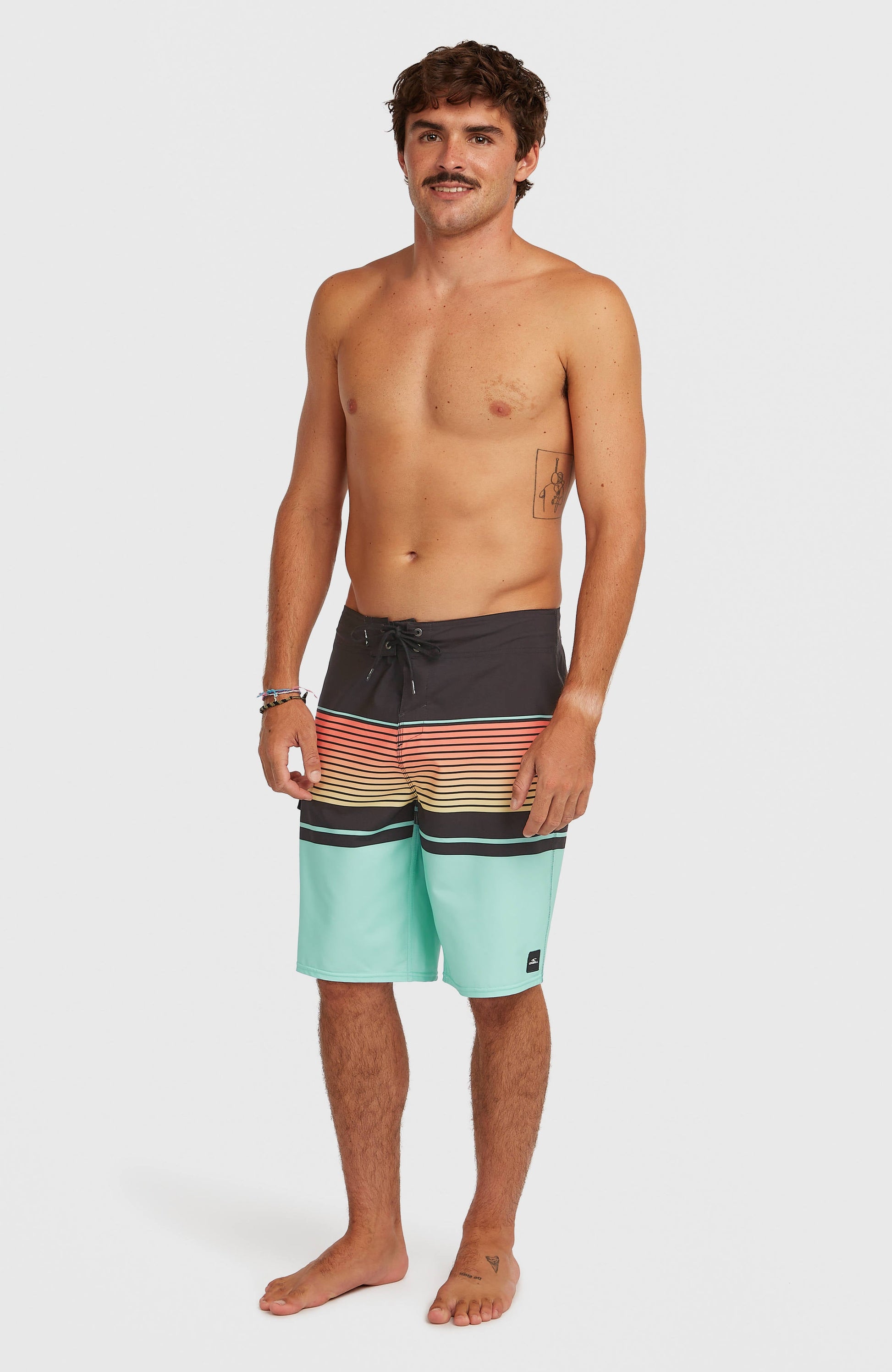 Lennox Stripe 21'' Boardshorts Men Canal Blue Lennox Stripe