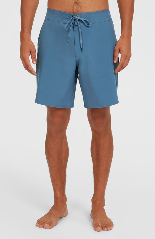 Solid 17'' Boardshorts Men Copen Blue
