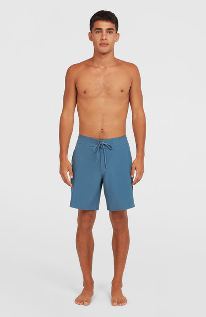 Solid 17'' Boardshorts Men Copen Blue