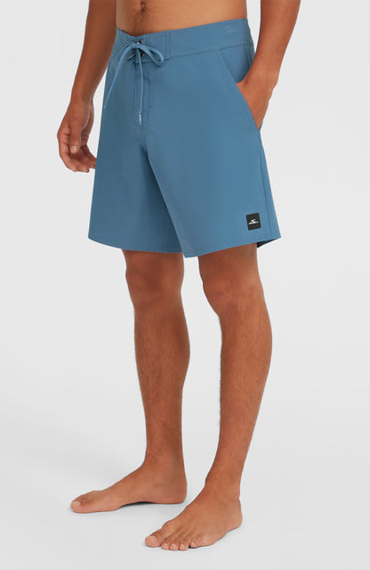 Solid 17'' Boardshorts Men Copen Blue