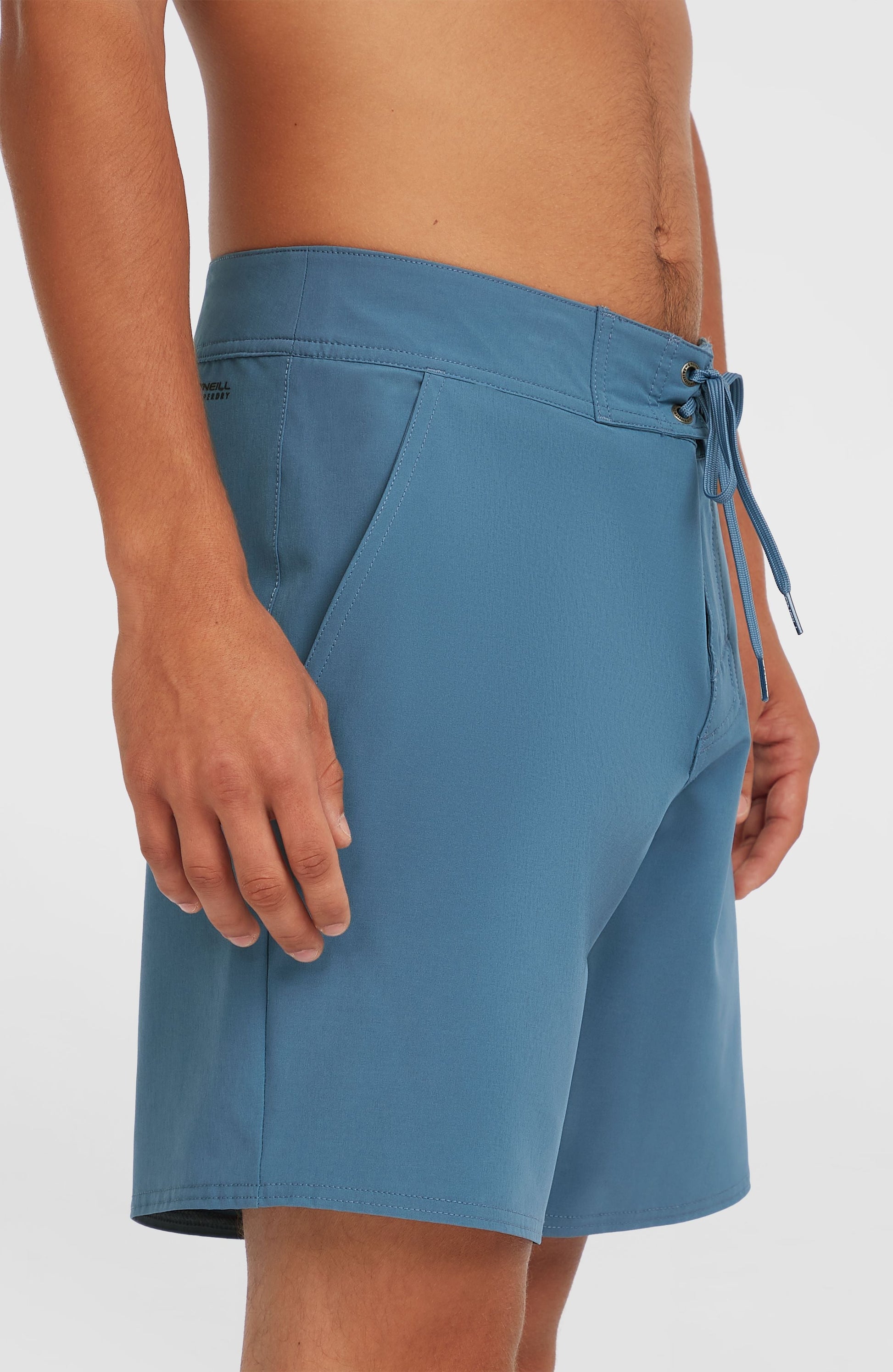 Solid 17'' Boardshorts Men Copen Blue