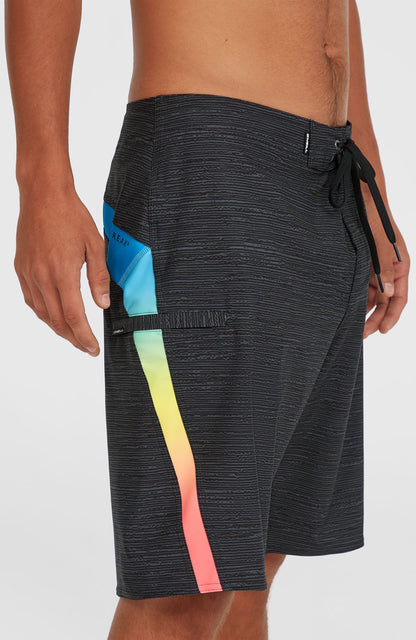 Superfreak 20'' Boardshorts Men Black Multi Colour Panel