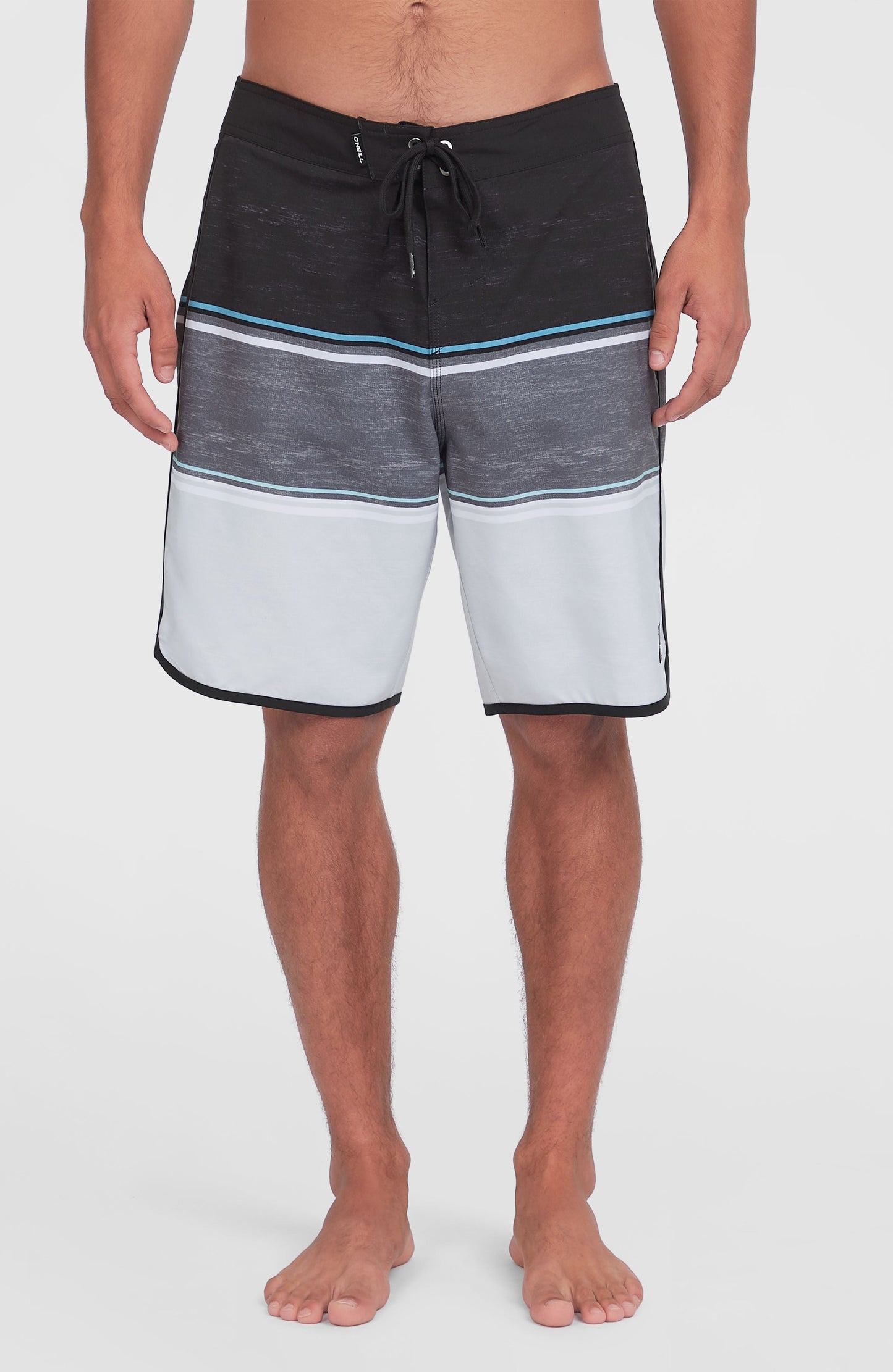 Lennox Scallop 19'' Boardshorts Men Black Out Colour Block