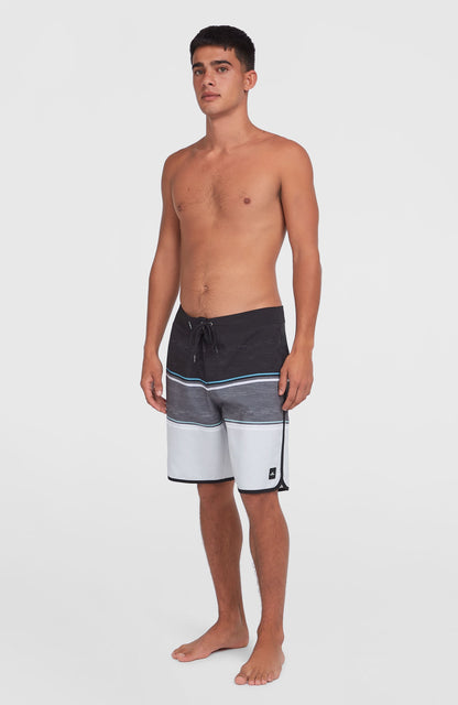 Lennox Scallop 19'' Boardshorts Men Black Out Colour Block