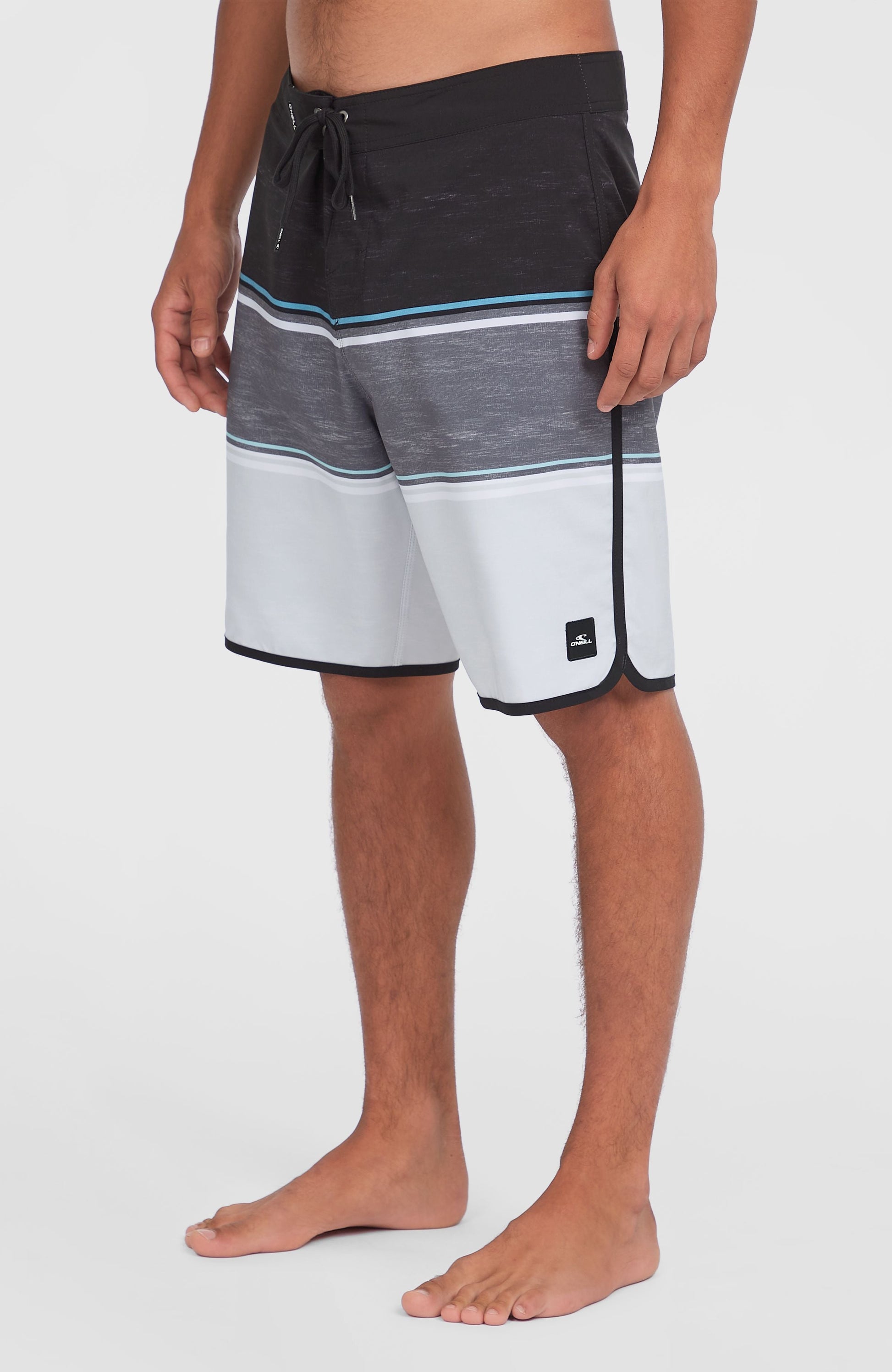 Lennox Scallop 19'' Boardshorts Men Black Out Colour Block