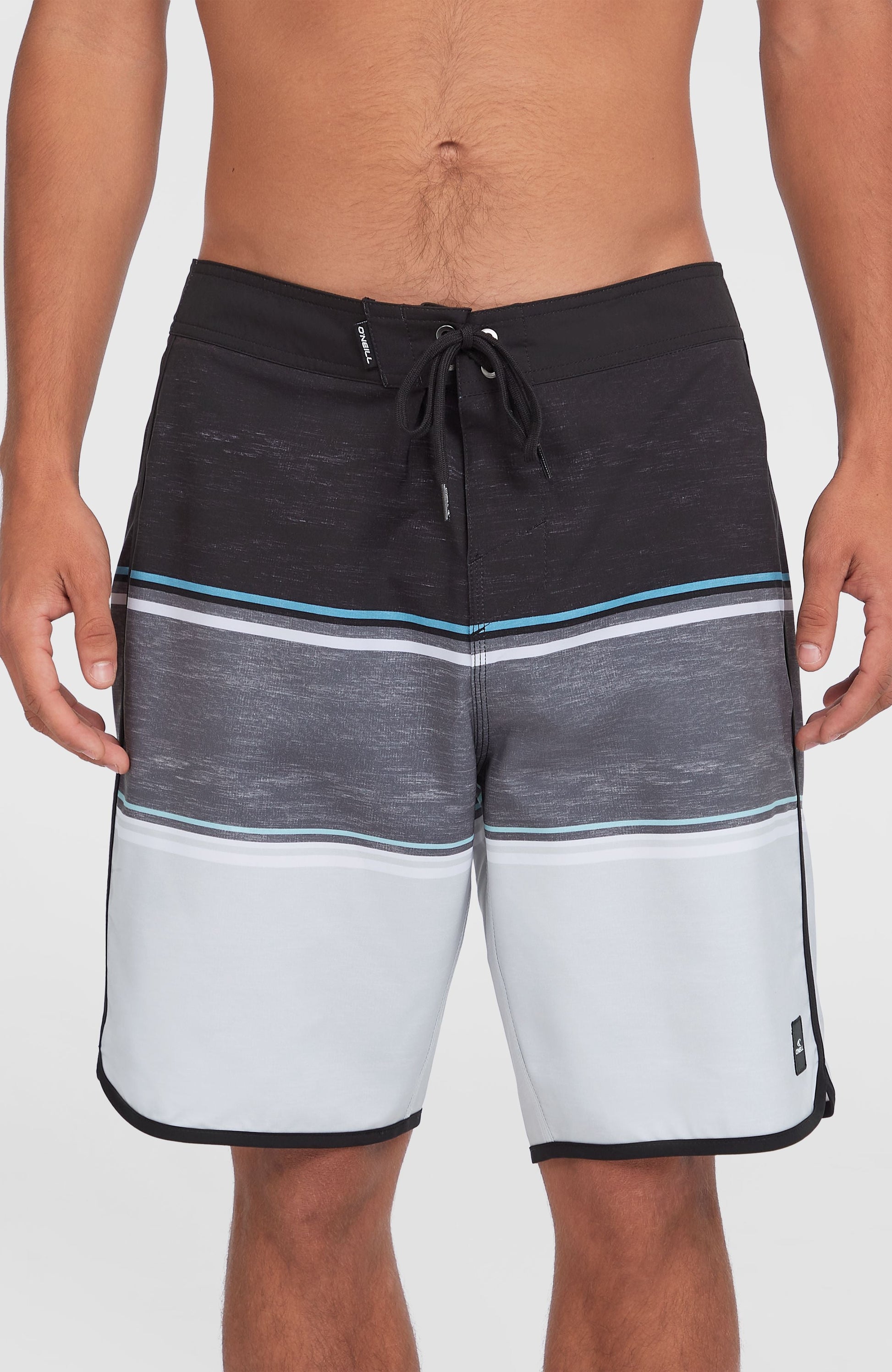 Lennox Scallop 19'' Boardshorts Men Black Out Colour Block