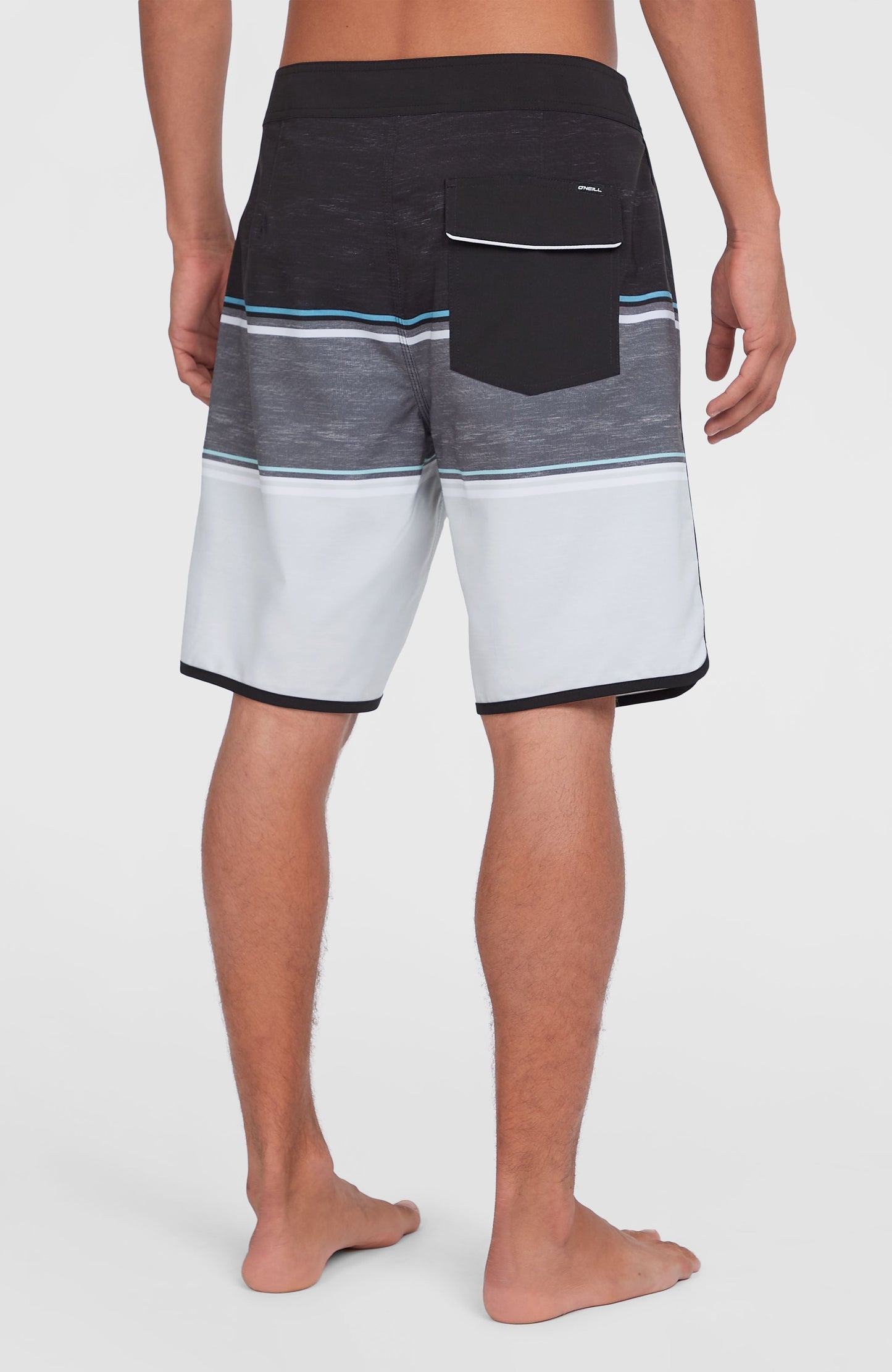 Lennox Scallop 19'' Boardshorts Men Black Out Colour Block