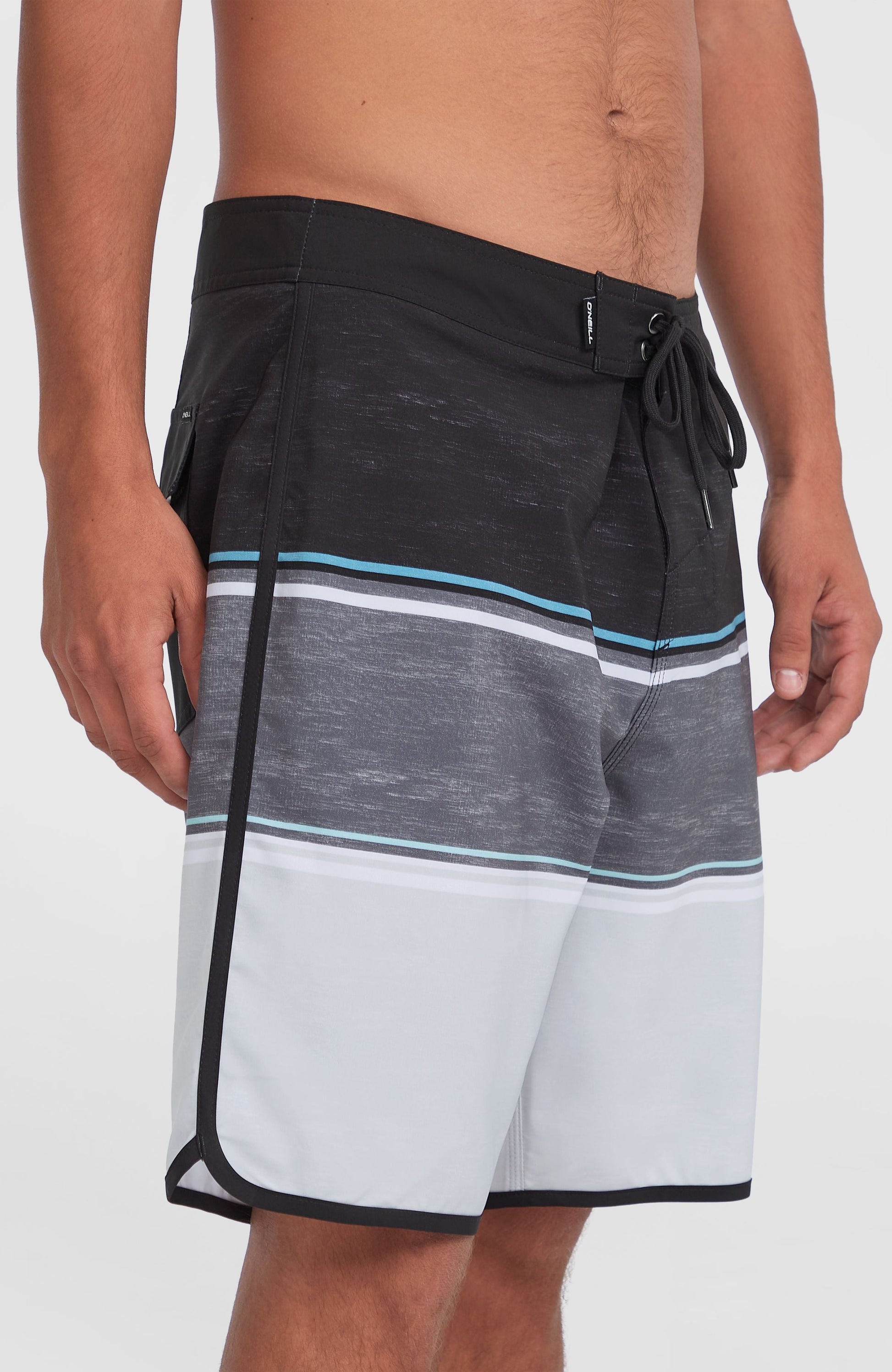 Lennox Scallop 19'' Boardshorts Men Black Out Colour Block