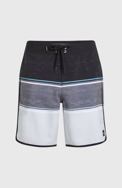 Lennox Scallop 19'' Boardshorts Men Black Out Colour Block