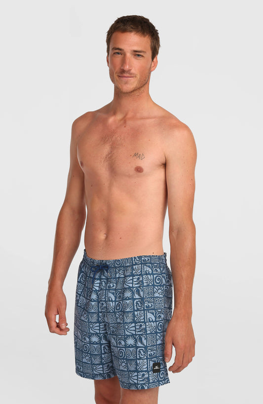 O'Neill Print 16'' Swimshorts Men Dark Blue Bricks