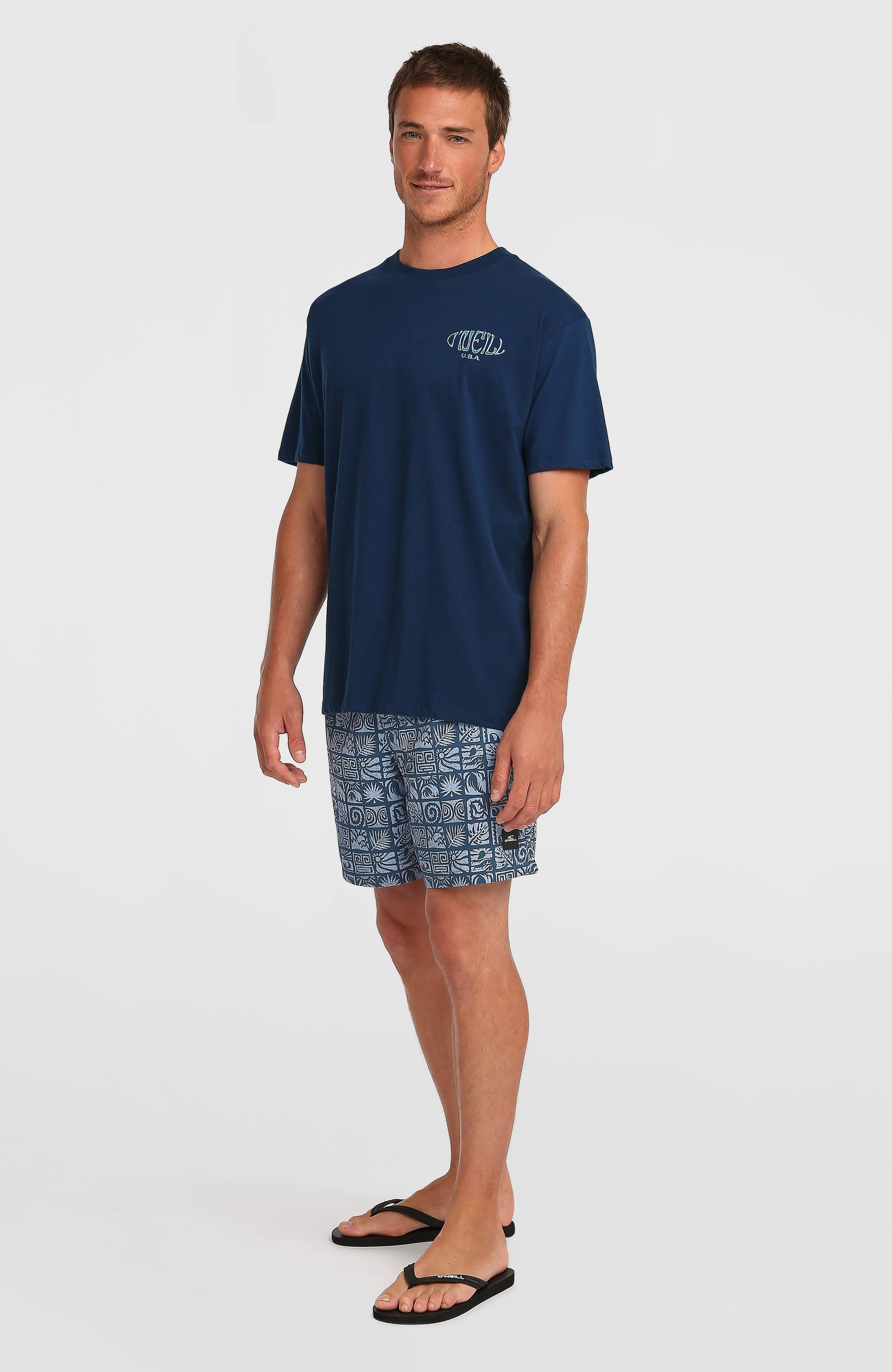 O'Neill Print 16'' Swimshorts Men Dark Blue Bricks
