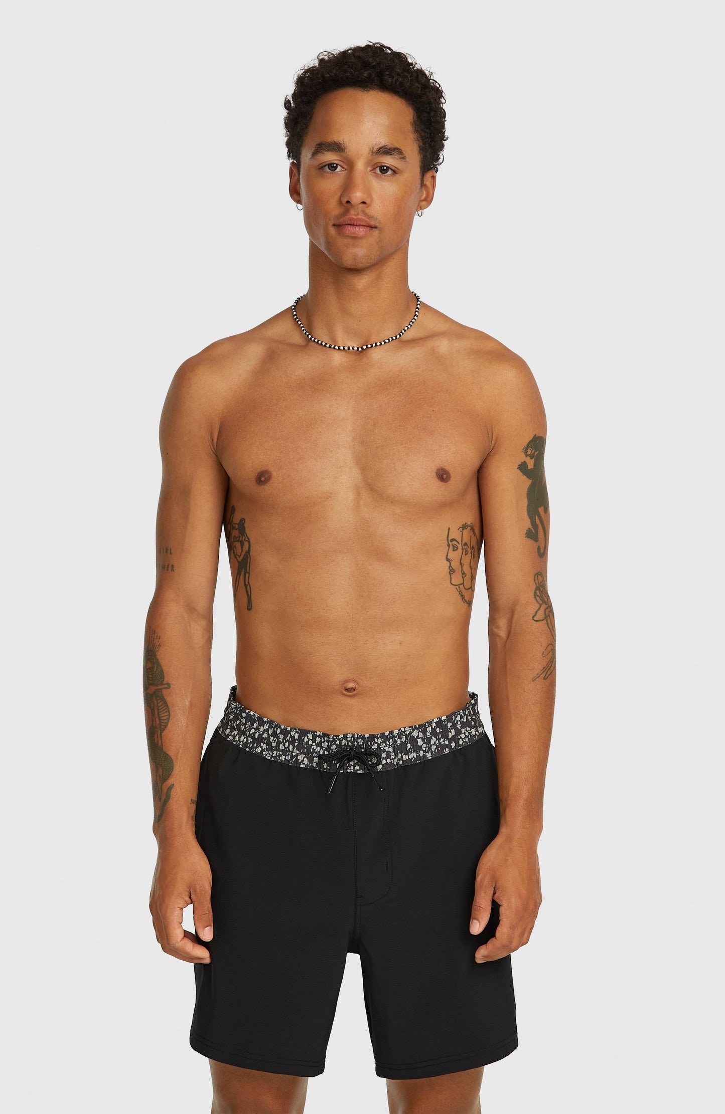 Pocket Print 16'' Swimshorts Men Black Out