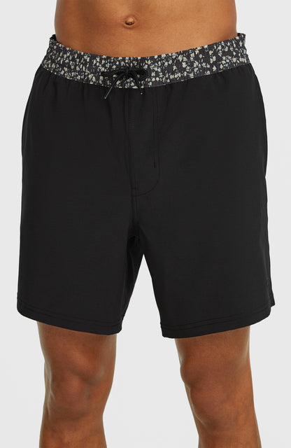 Pocket Print 16'' Swimshorts Men Black Out