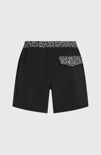 Pocket Print 16'' Swimshorts Men Black Out