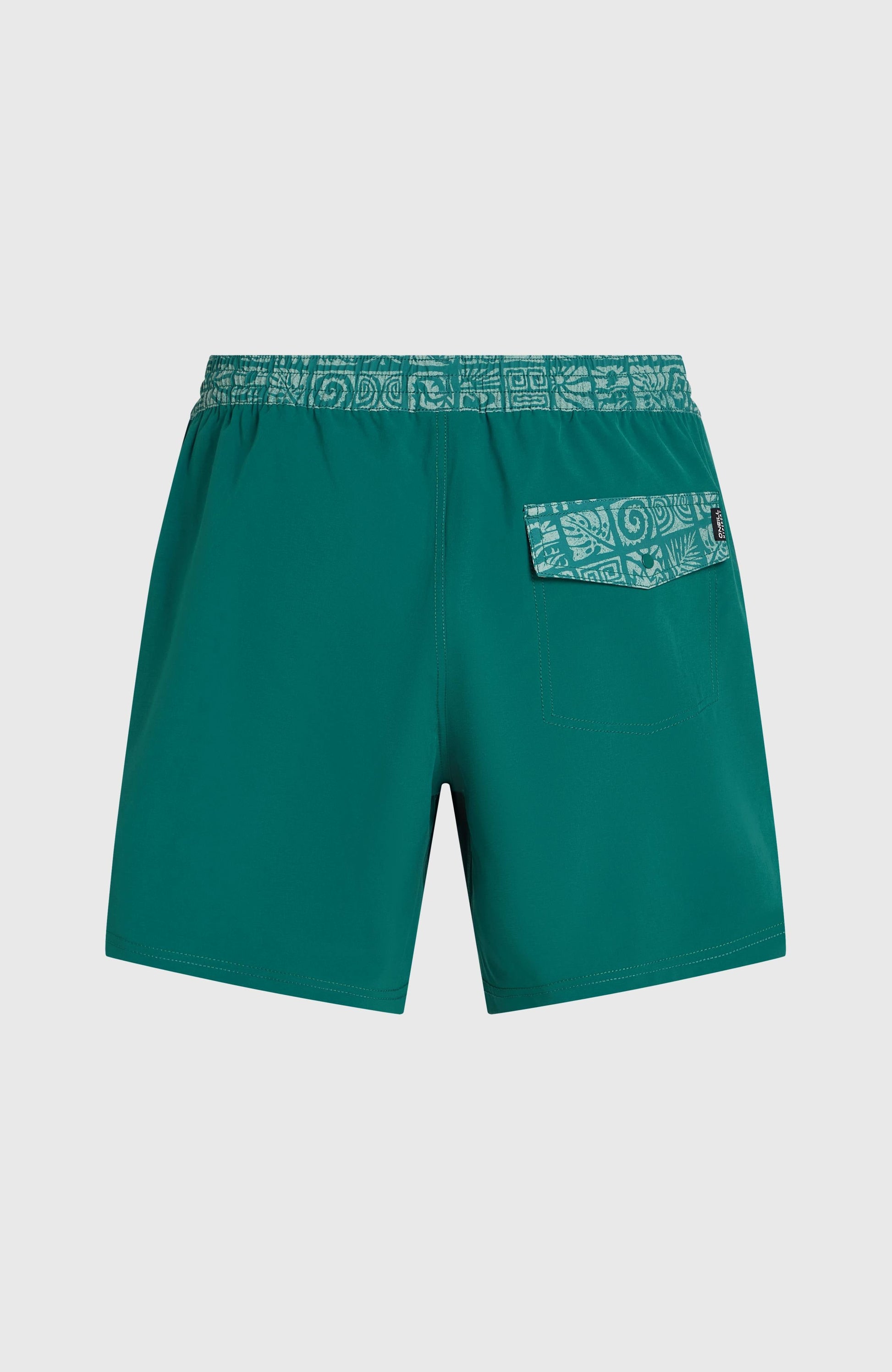 Pocket Print 16'' Swimshorts Men Botanical Heat