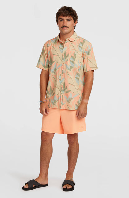 Pocket Print 16'' Swimshorts Men Funky Peach