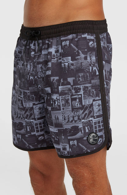 O'Riginals Scallop 16'' Swimshorts Men Black Out Heritage AOP