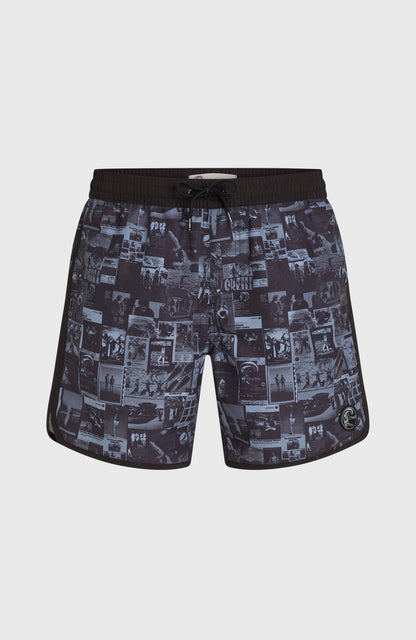 O'Riginals Scallop 16'' Swimshorts Men Black Out Heritage AOP