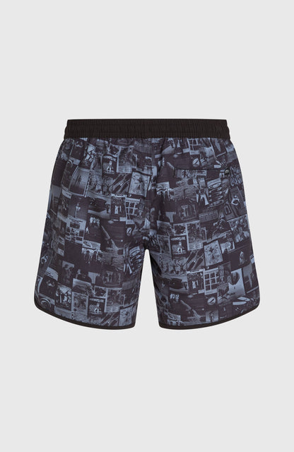 O'Riginals Scallop 16'' Swimshorts Men Black Out Heritage AOP