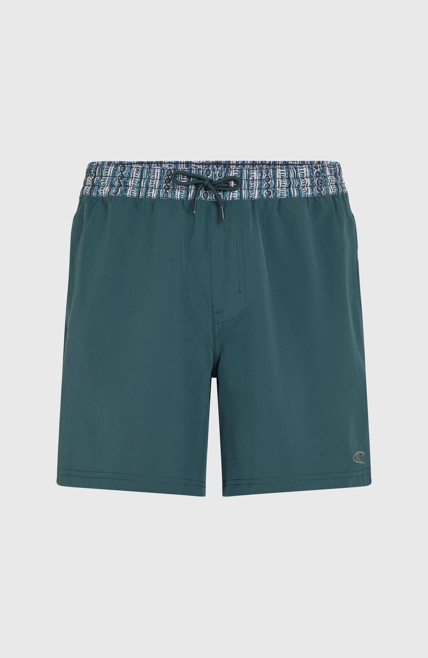 Pocket Print 16'' Swim Shorts Men Alma Steel