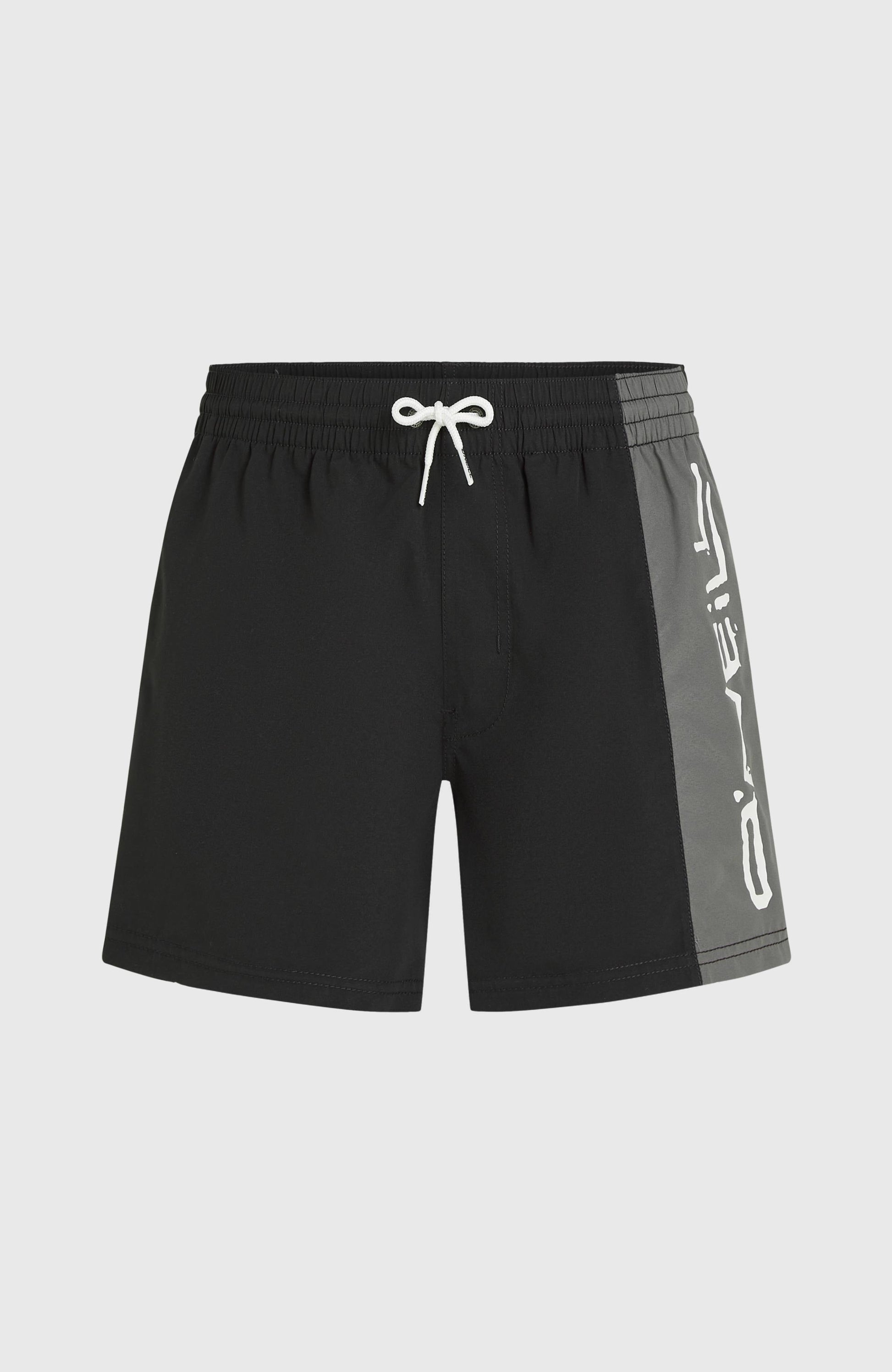 Retro 14'' Swim Shorts Men Black Out Colour Block