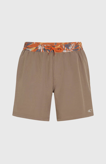 Pocket Print 16'' Swim Shorts Men Pure Cashmere