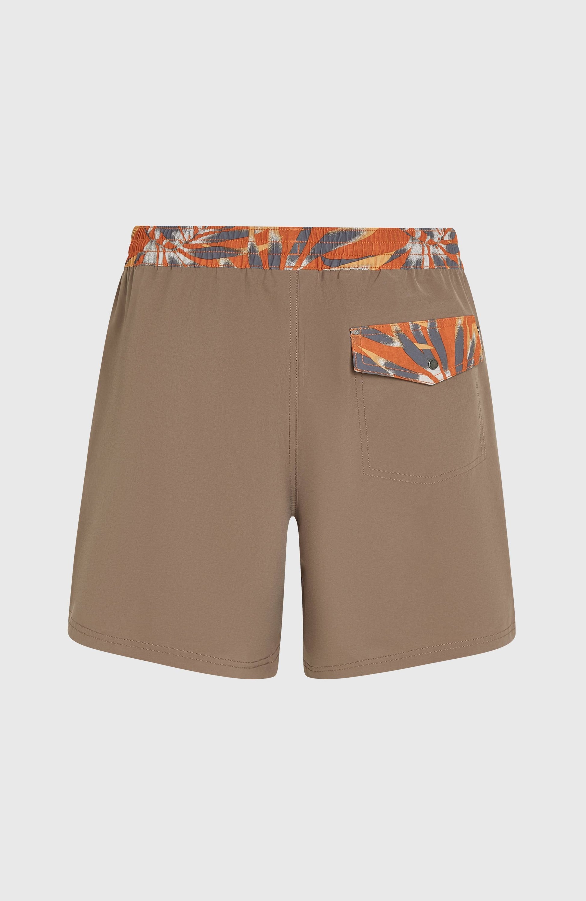 Pocket Print 16'' Swim Shorts Men Pure Cashmere