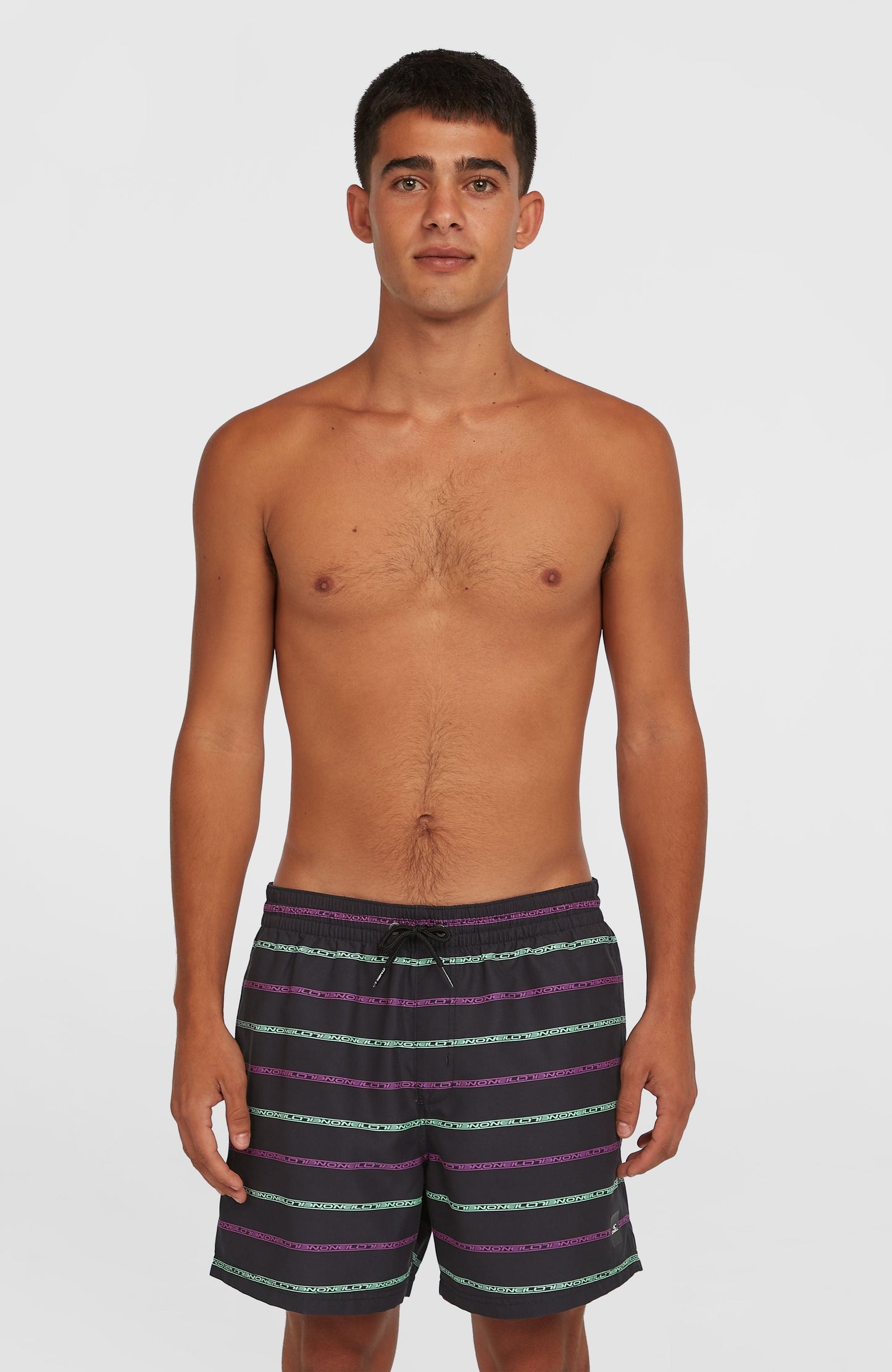 Cali First 15'' Swim Shorts Men Black/Purple O'Neill Stripe