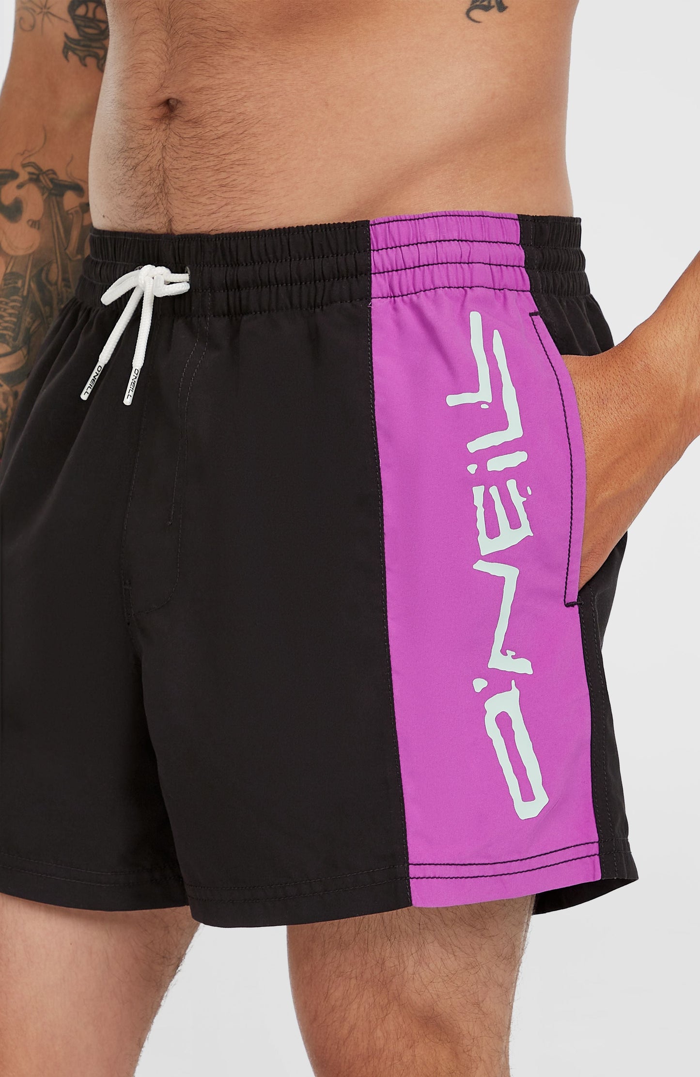 Retro 14'' Swim Shorts Men Digitalis Colour Block
