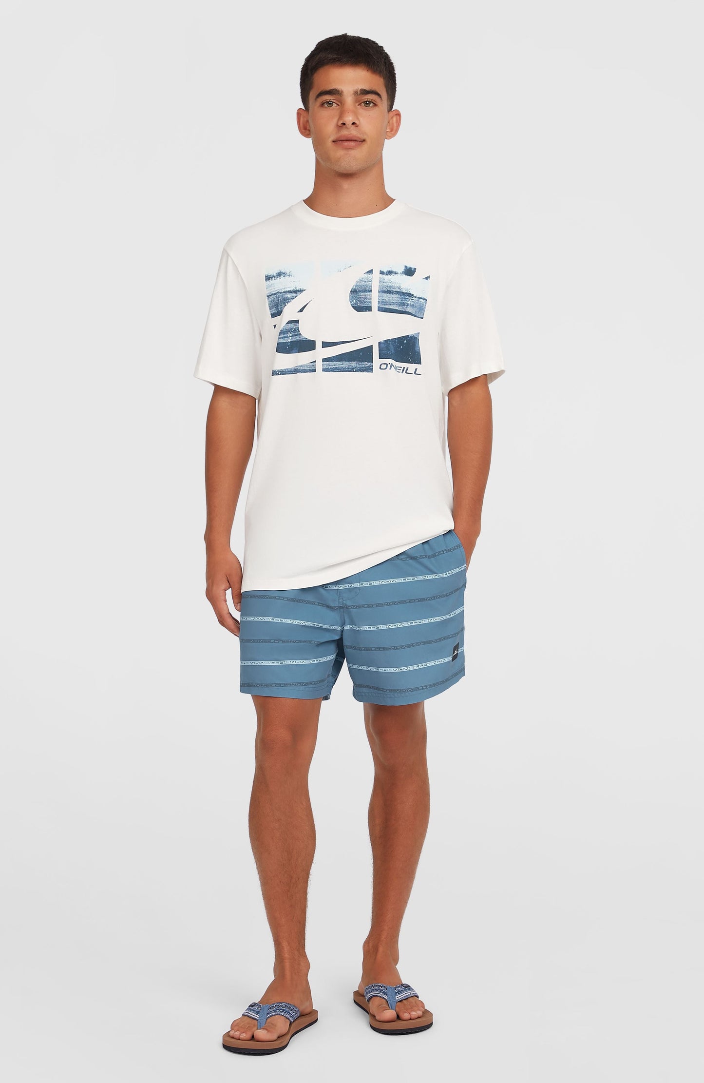 Cali First 15'' Swim Shorts Men Blue O'Neill Stripe