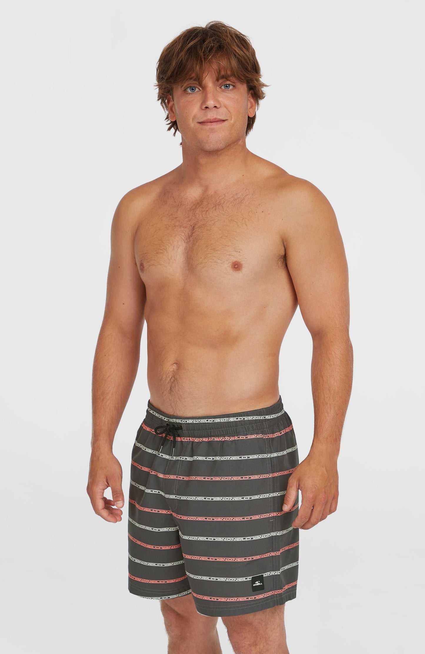 Cali First 15'' Swim Shorts Men Grey O'Neill Stripe