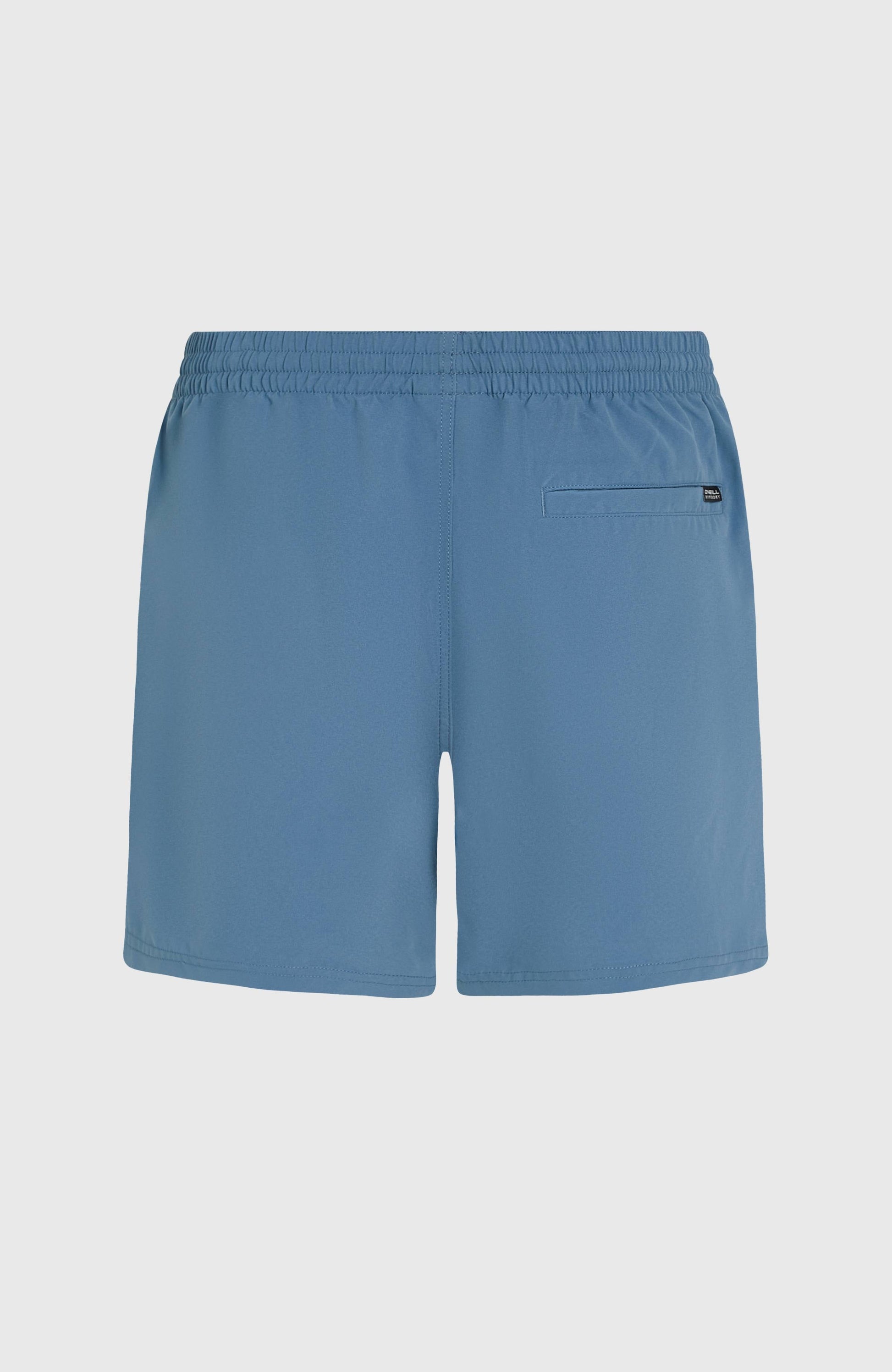 Cali Block 15'' Swim Shorts Men Blue Dipped Leaves