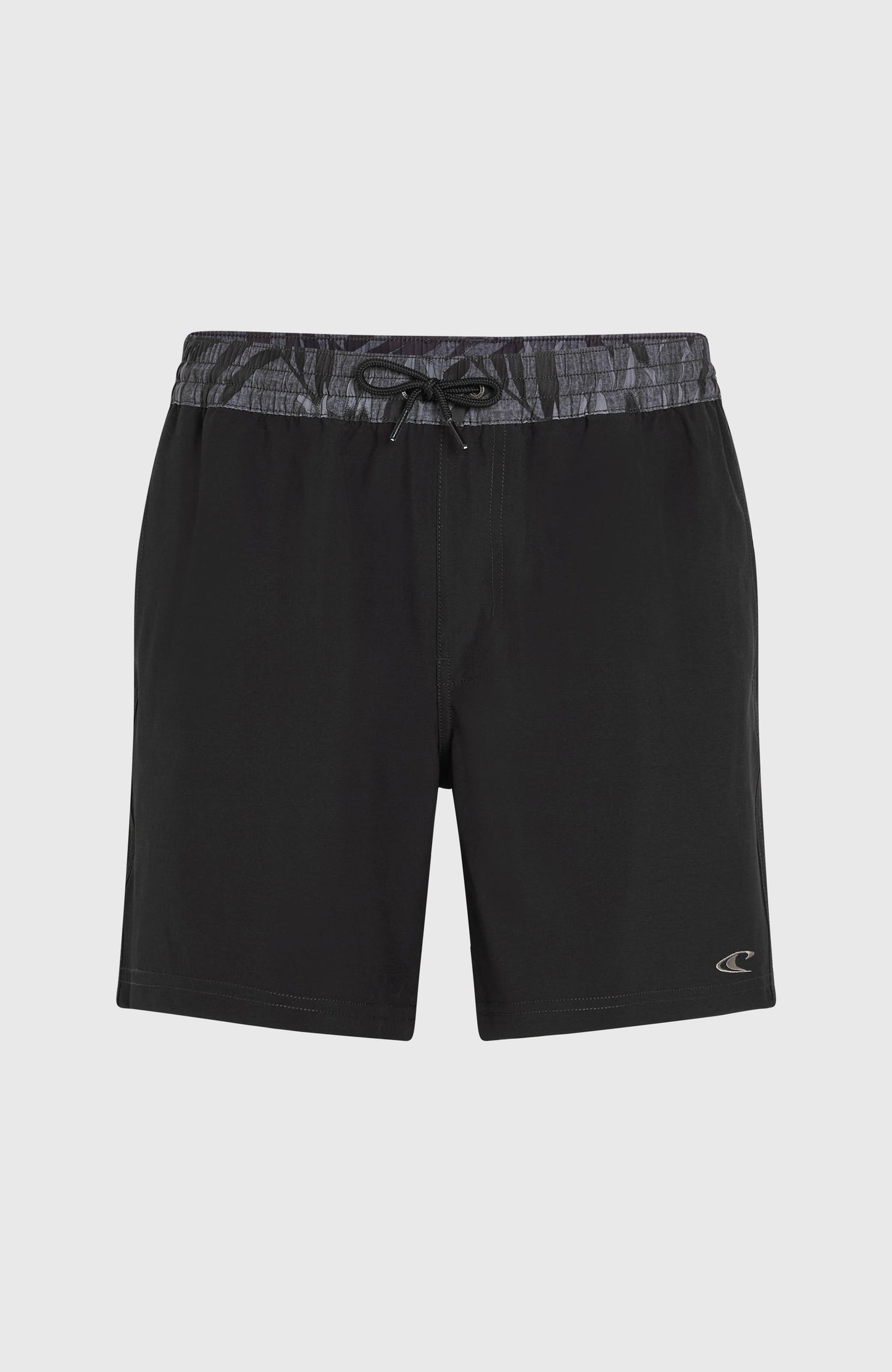 Pocket Print 16'' Swim Shorts Men Black Out