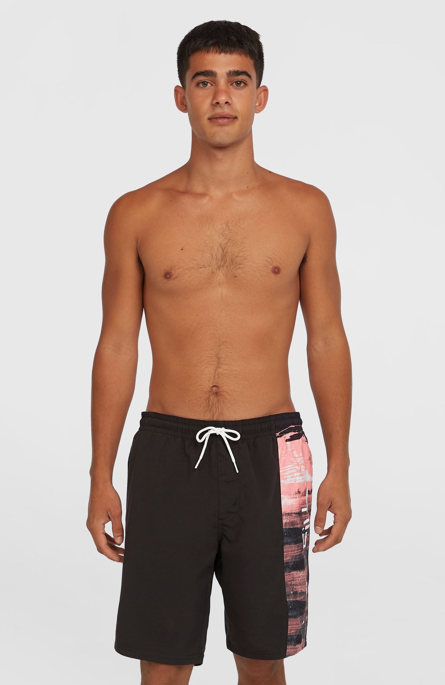 Retro 19'' Swim Shorts Men Coral Melted Texture