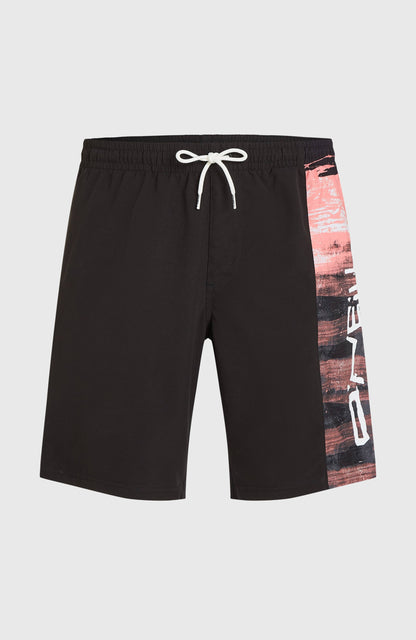 Retro 19'' Swim Shorts Men Coral Melted Texture