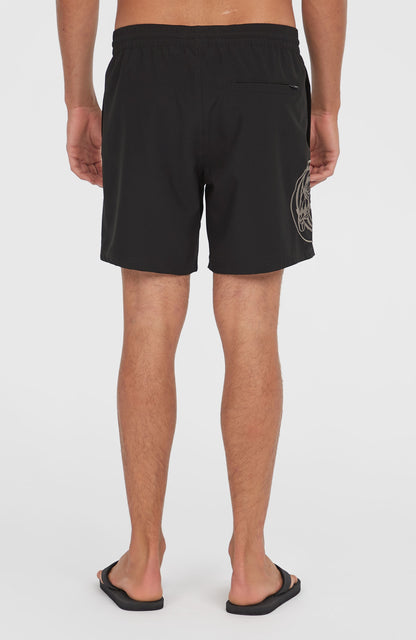 O'Riginals Cali Ocean 16'' Swim Shorts Men Black Out