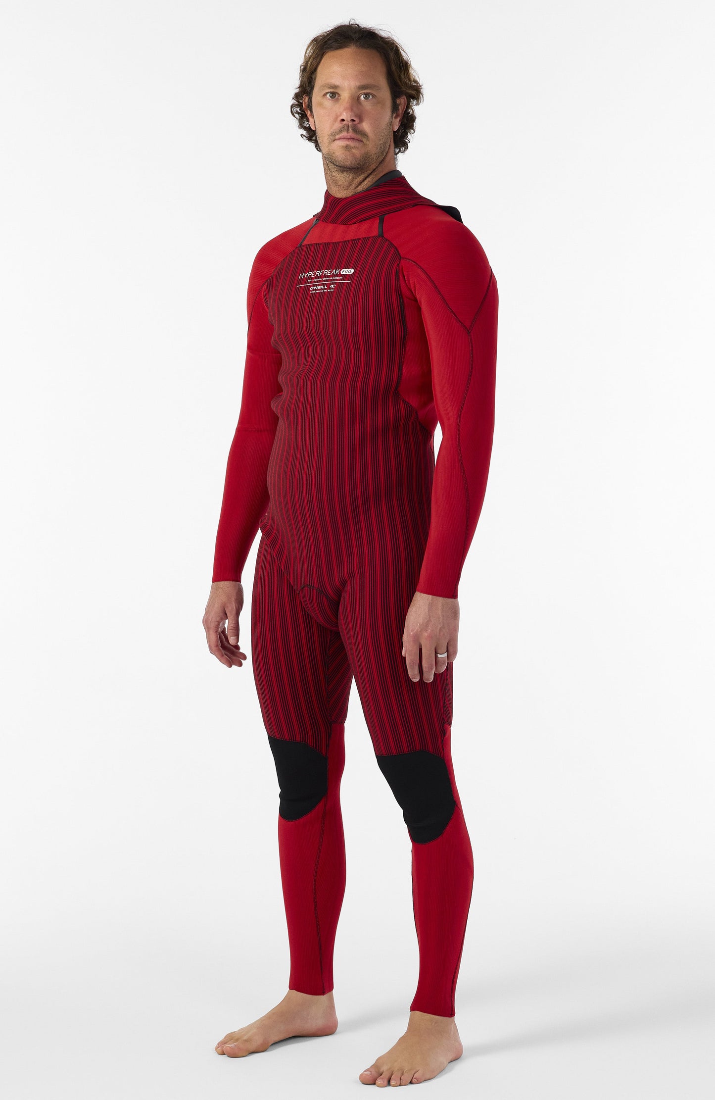 Hyperfreak Fire 5/4mm+ Back Zip Full Wetsuit Men|Wetsuits BLACK/BLACK