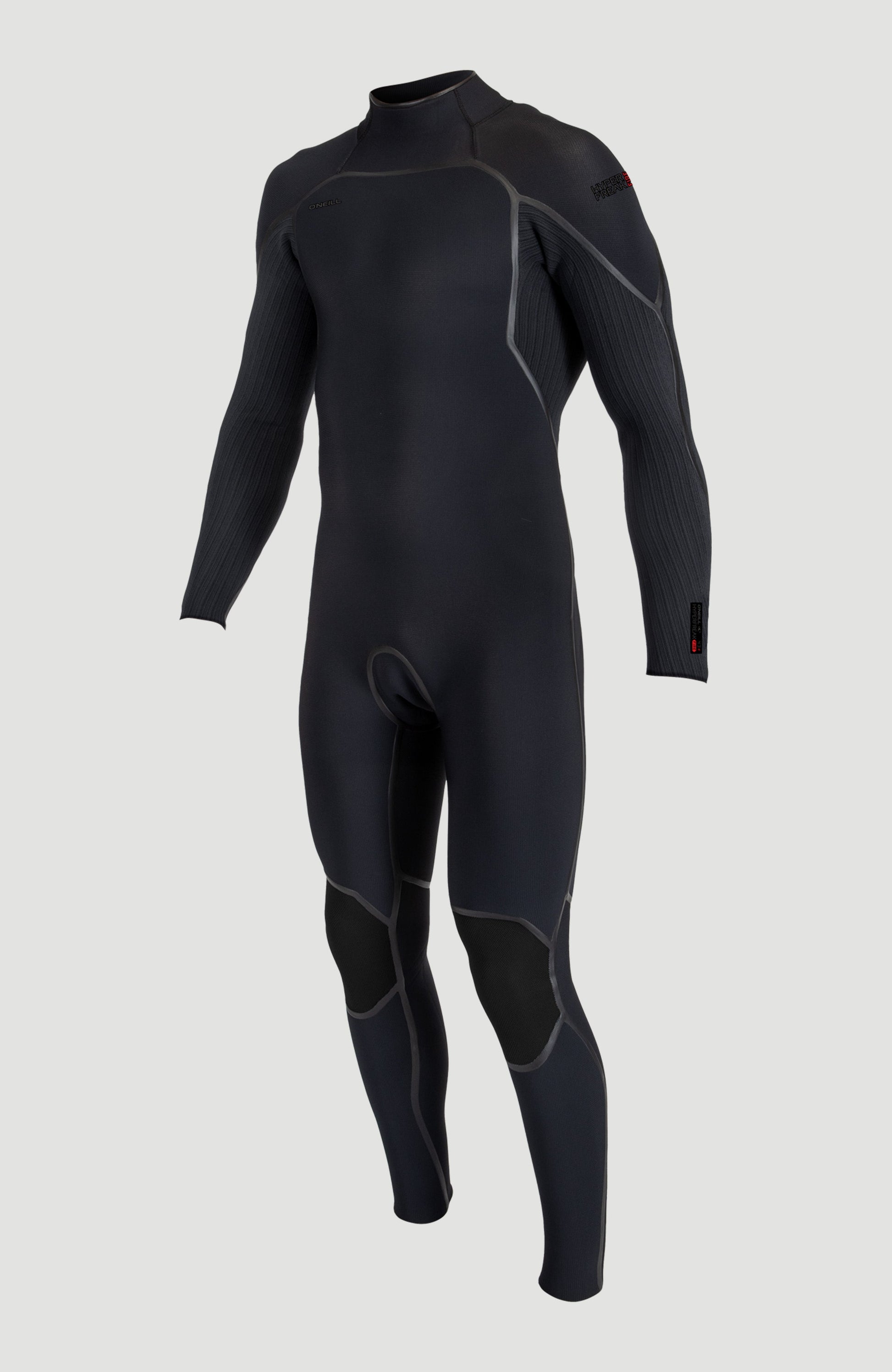 Hyperfreak Fire 5/4mm+ Back Zip Full Wetsuit Men|Wetsuits BLACK/BLACK