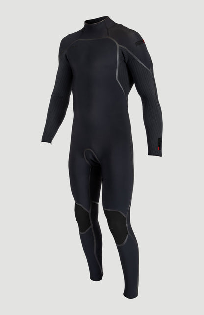 Hyperfreak Fire 5/4mm+ Back Zip Full Wetsuit Men|Wetsuits BLACK/BLACK