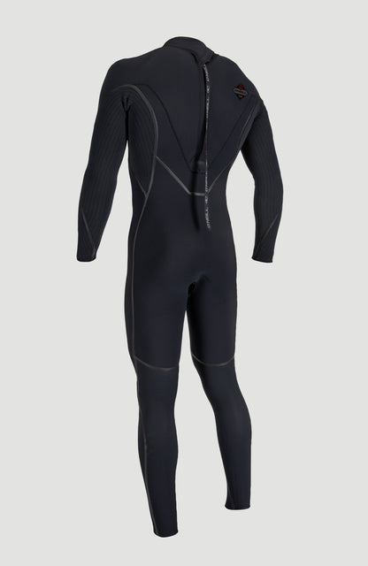 Hyperfreak Fire 5/4mm+ Back Zip Full Wetsuit Men|Wetsuits BLACK/BLACK