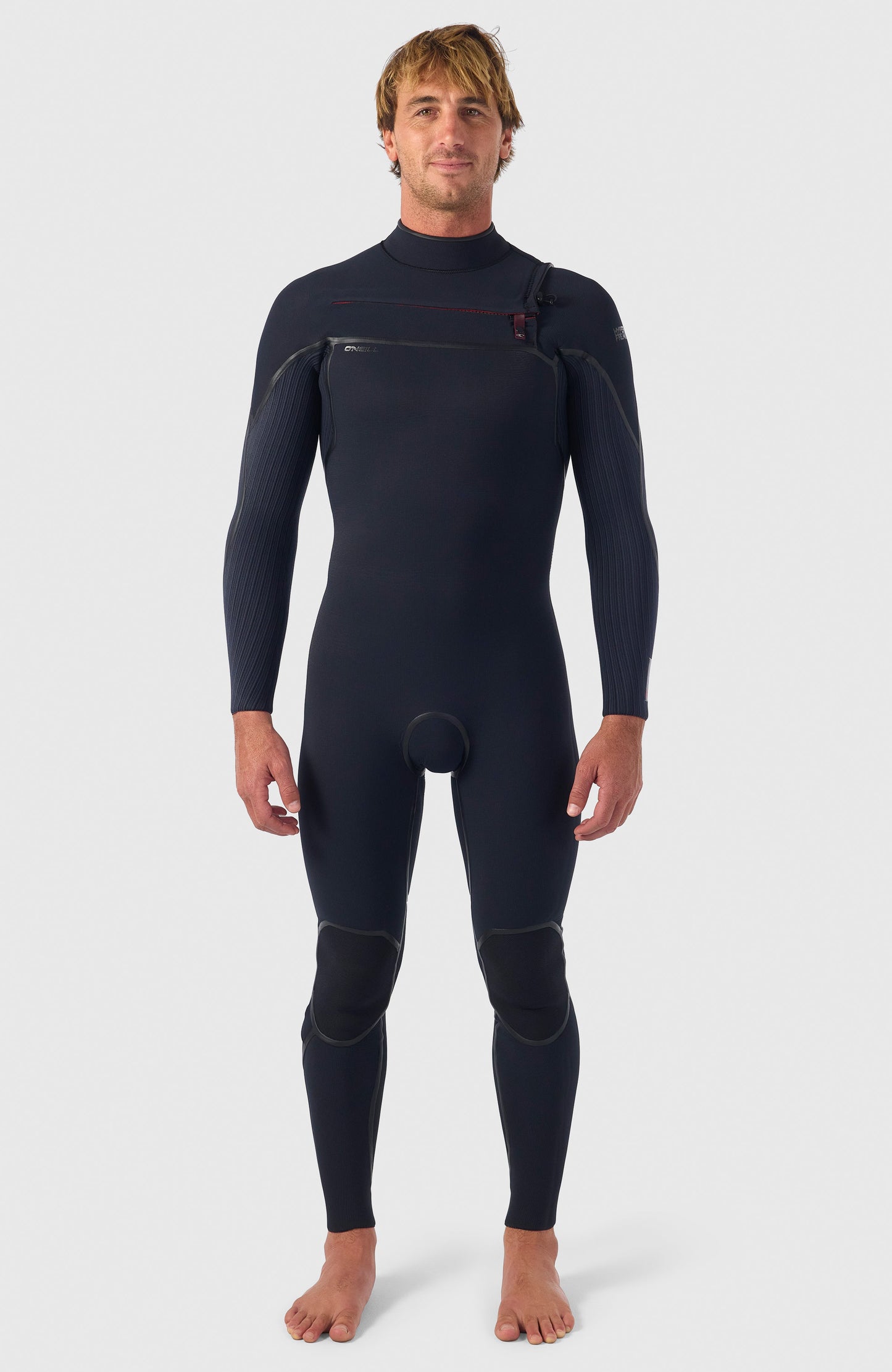 Hyperfreak Fire 4/3mm+ Chest Zip Full Wetsuit Men|Wetsuits BLACK/BLACK