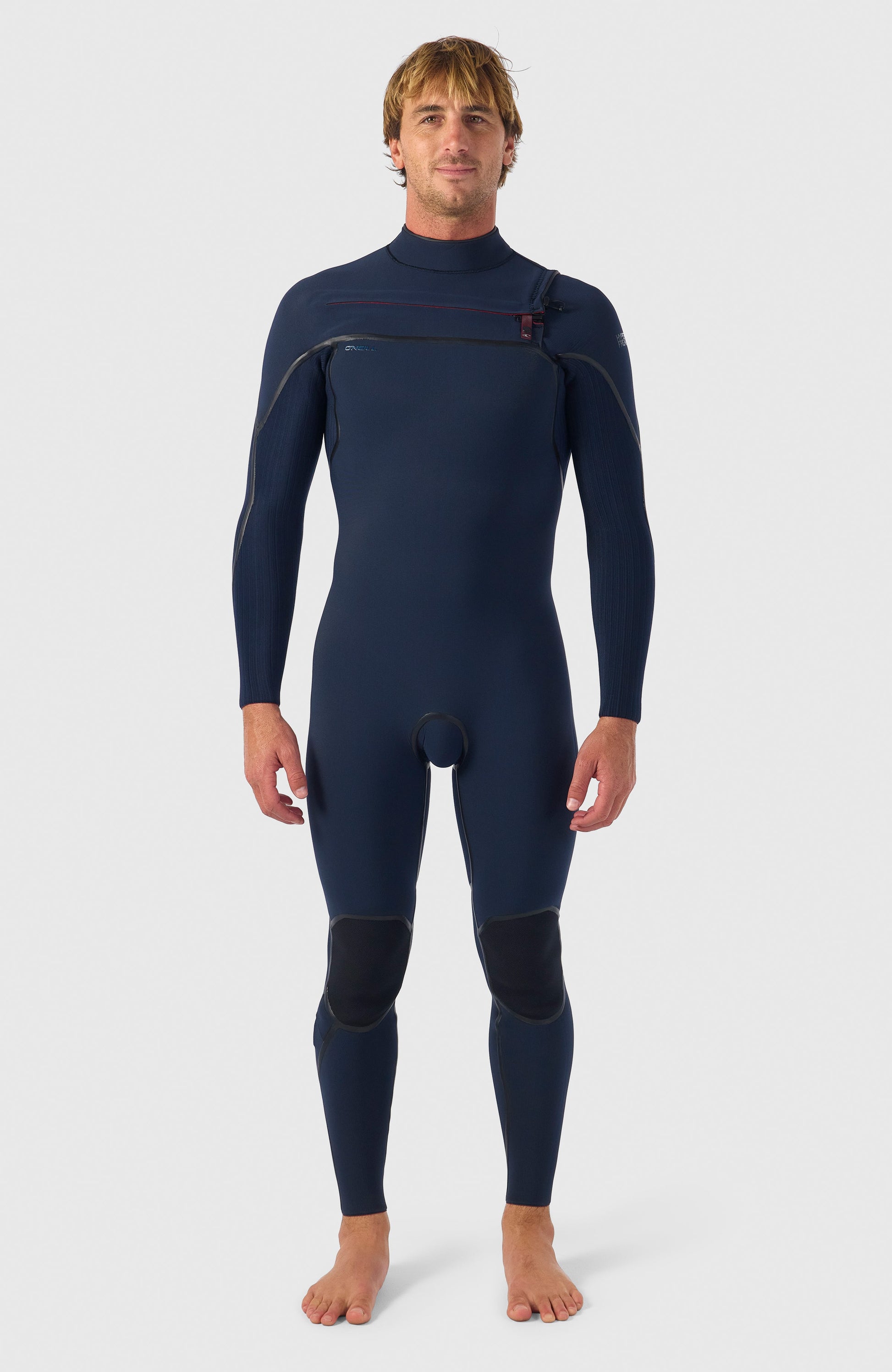 Hyperfreak Fire 5/4mm+ Chest Zip Full Wetsuit Men|Wetsuits BLACK/BLACK