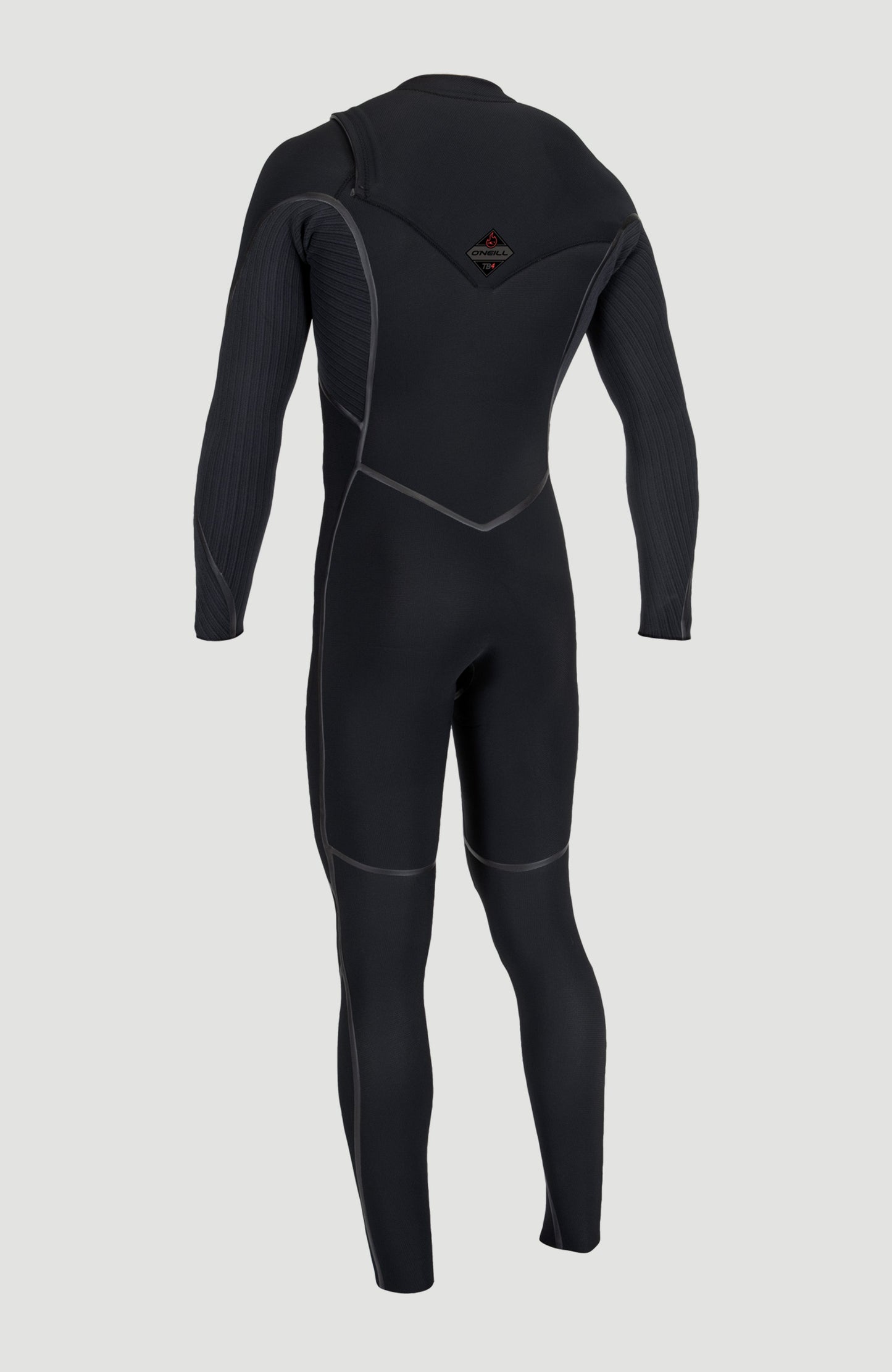 Hyperfreak Fire 5/4mm+ Chest Zip Full Wetsuit Men|Wetsuits BLACK/BLACK