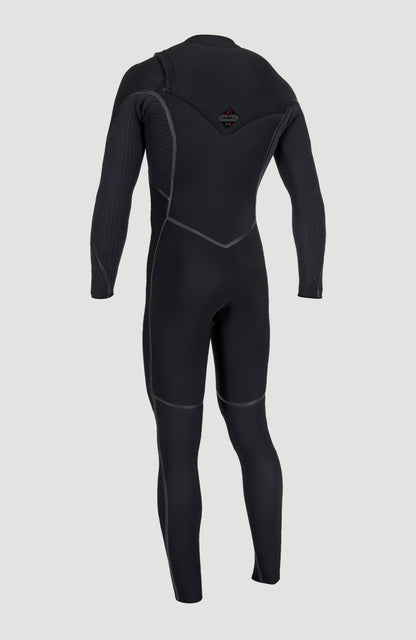 Hyperfreak Fire 5/4mm+ Chest Zip Full Wetsuit Men|Wetsuits BLACK/BLACK