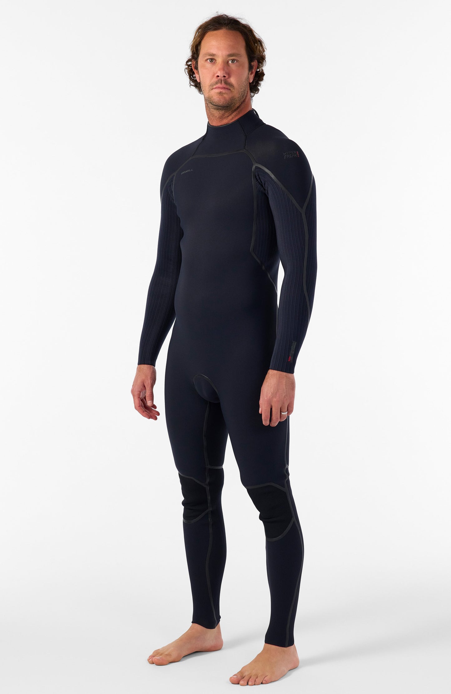 Hyperfreak Fire 4/3mm+ Back Zip Full Wetsuit Men|Wetsuits BLACK/BLACK