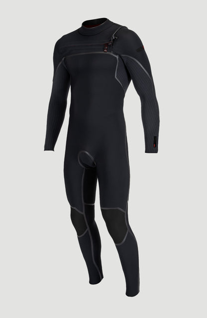 Hyperfreak Fire 3/2mm+ Chest Zip Full Wetsuit Men|Wetsuits BLACK/BLACK