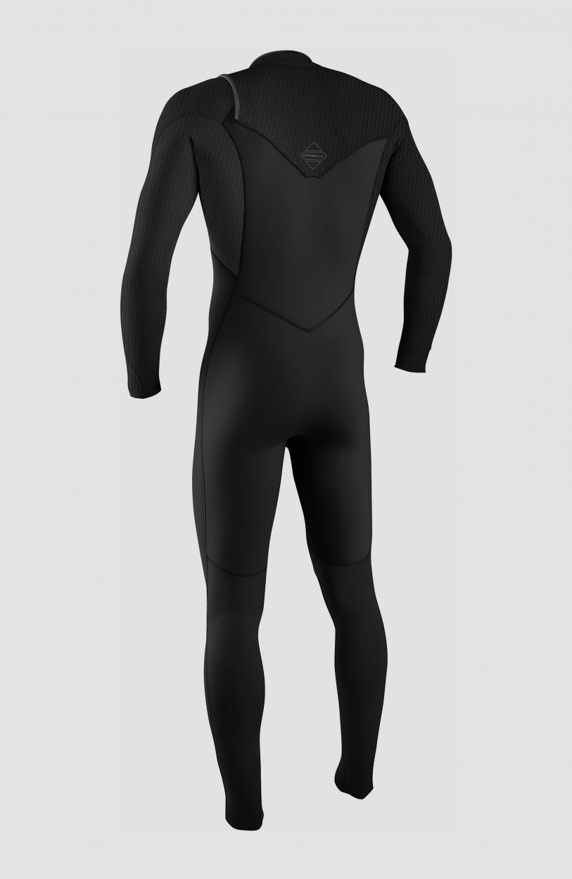 O'Neill Men Hyperfreak 4/3mm Chest Zip Full Wetsuit Men – O'Neill Men|Wetsuits BLACK/BLACK