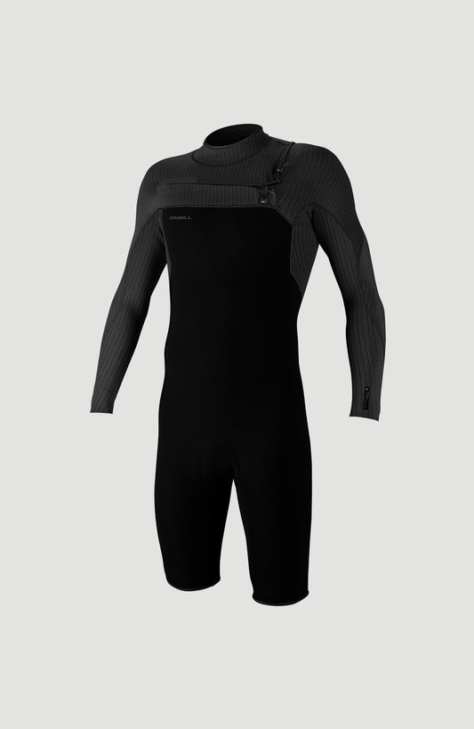 Hyperfreak 2mm Chest Zip Longsleeve Spring Wetsuit Men|Wetsuits BLACK/BLACK